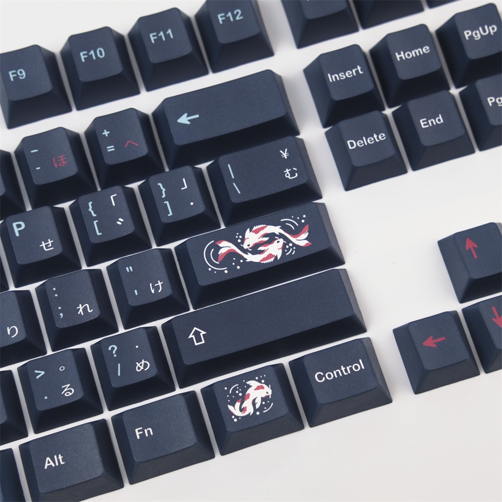 Keycap PBT GMK Zen Pond Bộ Nút Bấm Bàn Phím Cơ Keycaps Nhuộm Thăng Hoa Cá Tính ISO Spacebars 2U 2.25U 2.75U 3U 7U
