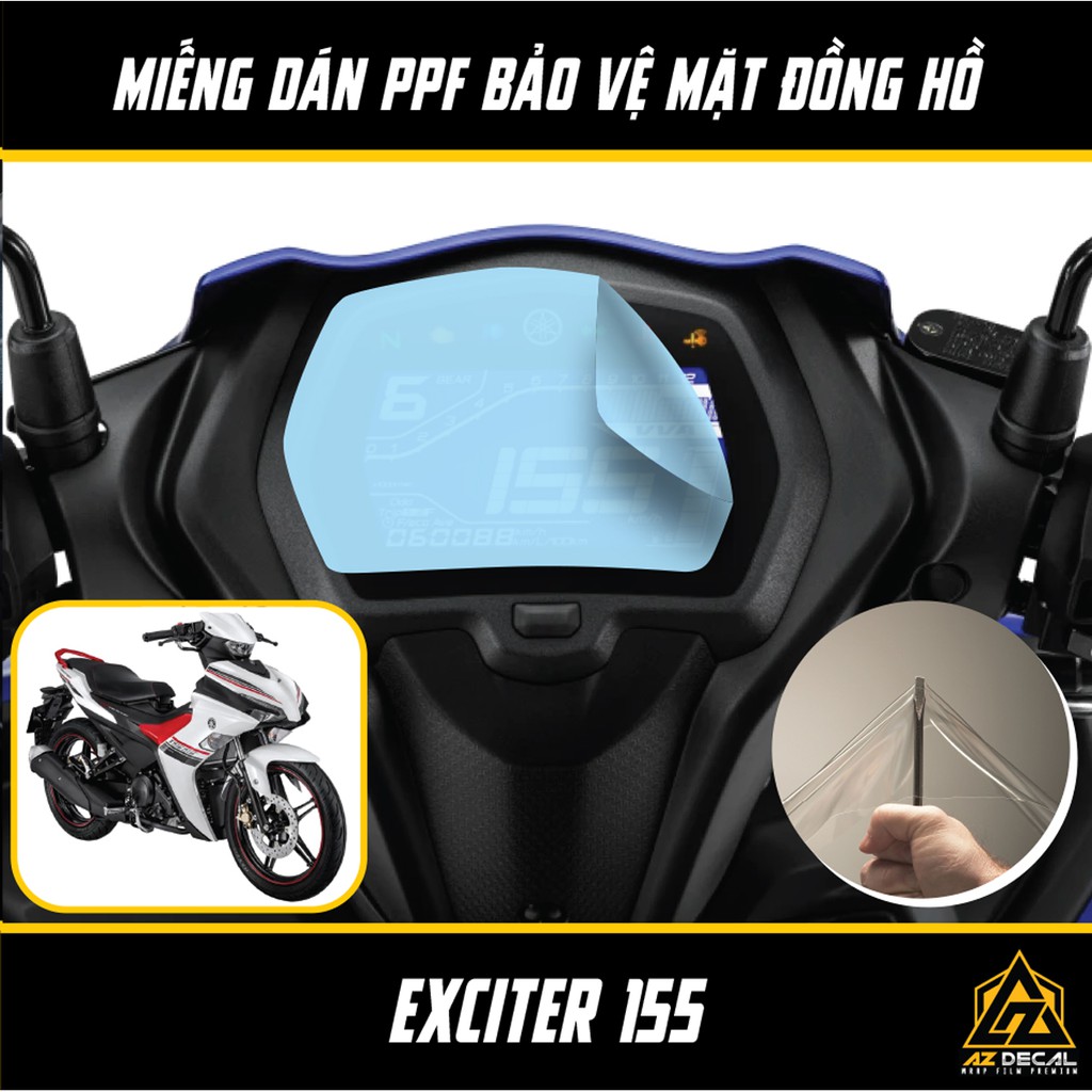 [Mã LIFE1703ALL giảm 10% đơn 50K] Miếng Dán PPF Mặt Đồng Hồ Xe Exciter 155 | Chống Xước, Chống Nước | Mua 1 Tặng 1