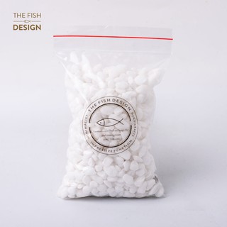 Sỏi trắng trang trí chậu cây | The Fish Design