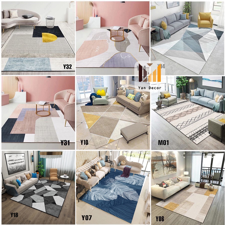 Thảm trải sàn,thảm phòng khách,ngủ nhiều kích thước(Hàng Nhập Khẩu)