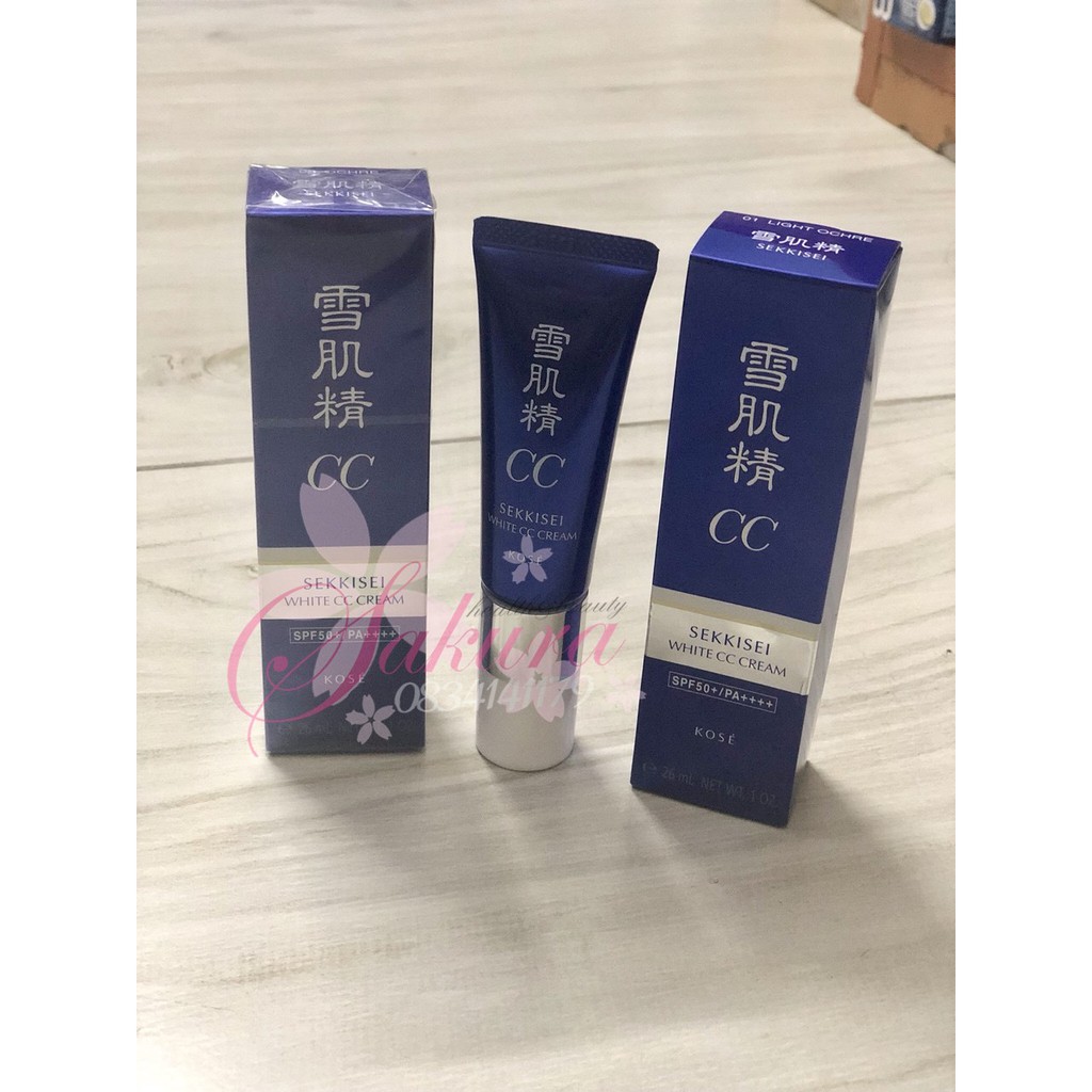 KEM NỀN TRANG ĐIỂM KOSE SEKKISEI WHITE CC CREAM (30g) | BigBuy360 - bigbuy360.vn