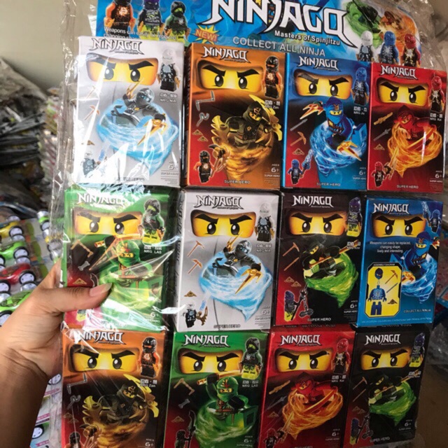 Sỉ bộ xếp hình Ninja cơ bản ( 12 hộp nhiều mẫu)