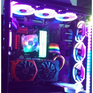 5 Fan Led Coolmon + 1 Hub + 1 Remote Coolmoon