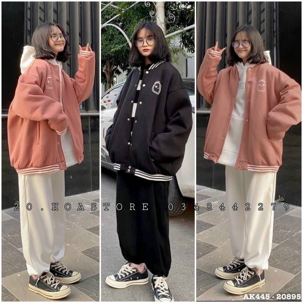 Áo Khoác Nỉ Bomber Jacket KNN14 1992 Clothing Unisex Nam Nữ kiểu dáng Ulzzang