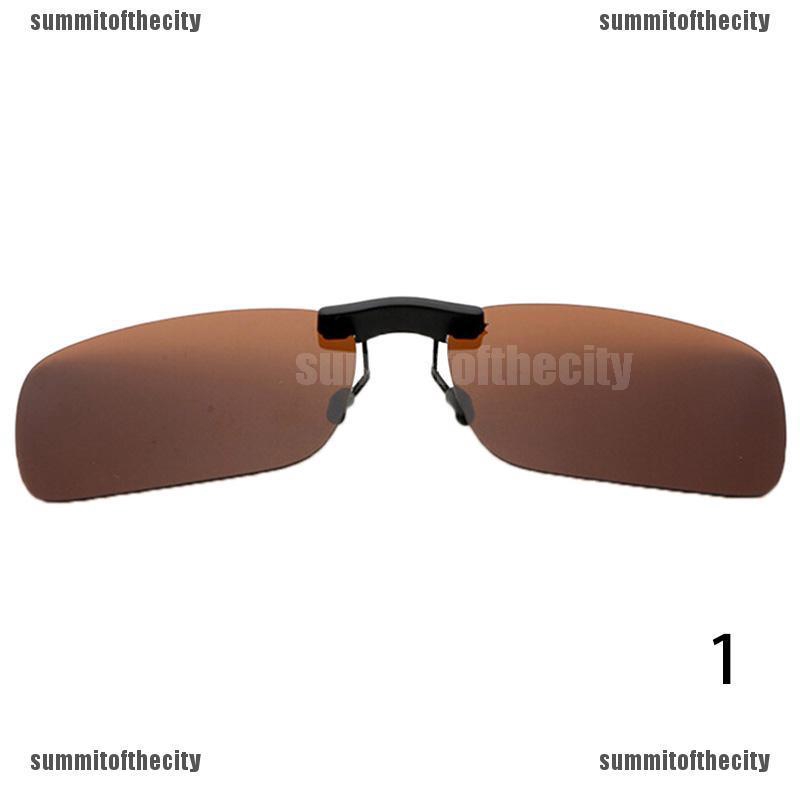 [THỜI TRANG NAM]Polarized Clip On Driving Glasses Sunglasses Day Vision UV400 Lens Night Vision