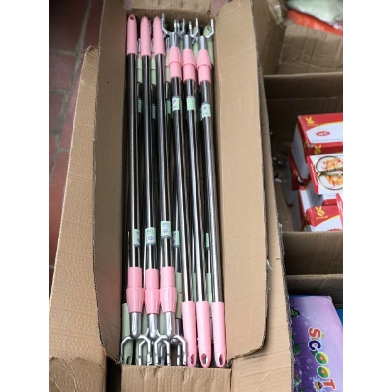 Cây phơi quần áo rút gọn - gậy phơi quần áo, lấy đồ trên cao kéo dài 1m4