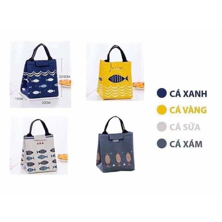 Túi giữ nhiệt hình cmèo đựng hộp cơm văn phòng