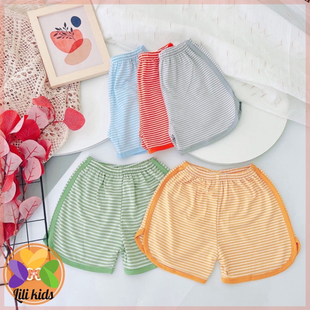 Bộ ba lỗ bé trai bé gái LILIKIDS vải thun lạnh kẻ nhiều màu bộ quần áo cho bé 3 lỗ mặc hè thoáng mát BBL05