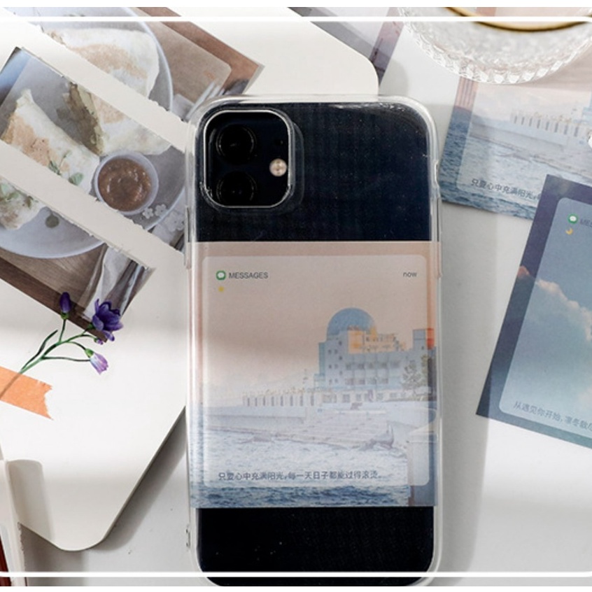 Bộ 96 món giấy ghi chú và sticker Cloud travel phong cảnh trang trí sổ tay | BNM135