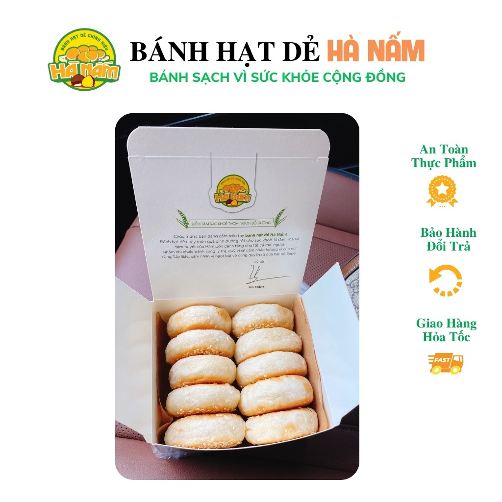 Bánh Hạt Dẻ BANHHN03 Bánh Hạt Dẻ Hà Nấm Chính Hiệu Đặc Sản SaPa Bánh Nướng Thủ Công Ăn Ngon Thơm Bùi Không Béo 3 Hộp