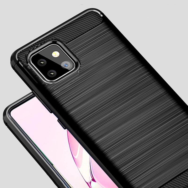Ốp điện thoại sợi carbon chống sốc cho Samsung Galaxy Note 10 Lite