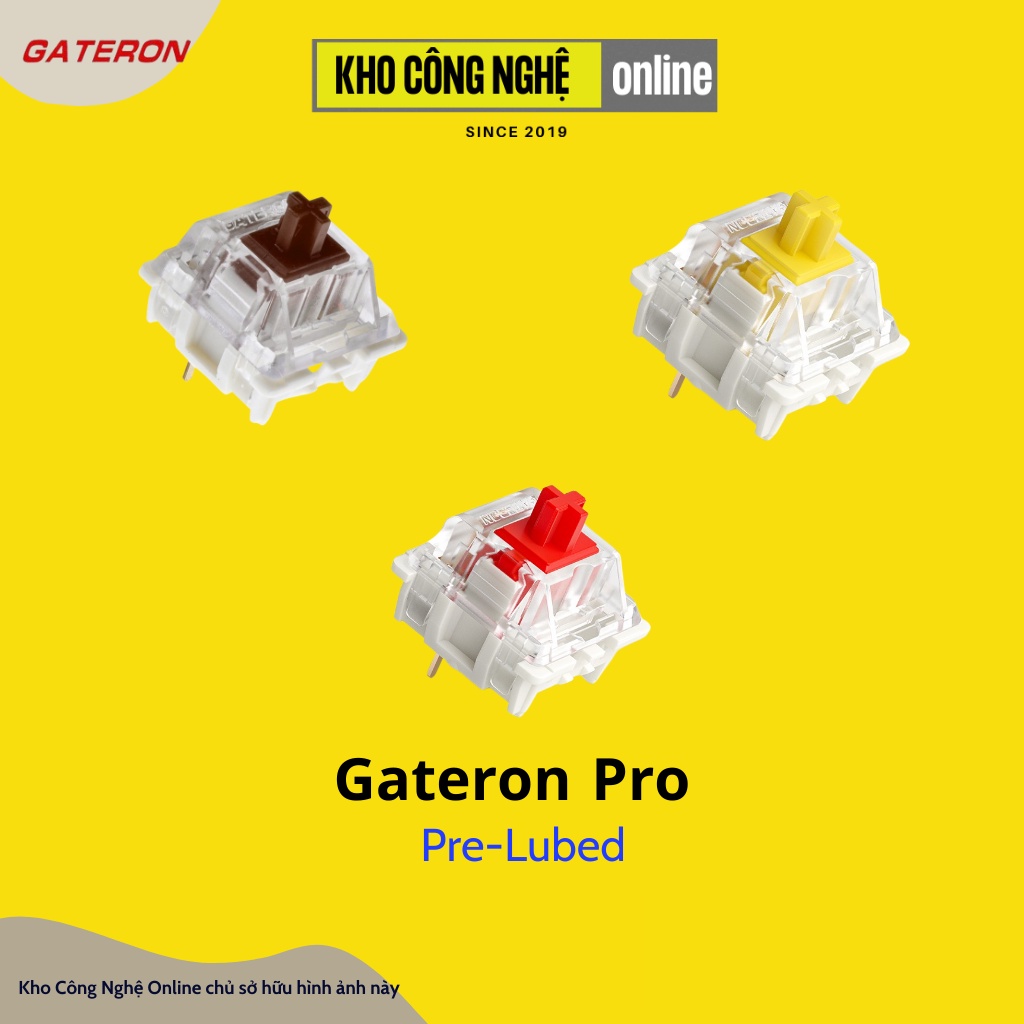 Công tắc bàn phím Switch Gateron Yellow Pro dùng cho bàn phím cơ | BigBuy360 - bigbuy360.vn