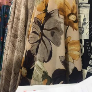 VÁY SƠ MI LỤA TƠ VÀNG SIÊU XỊN