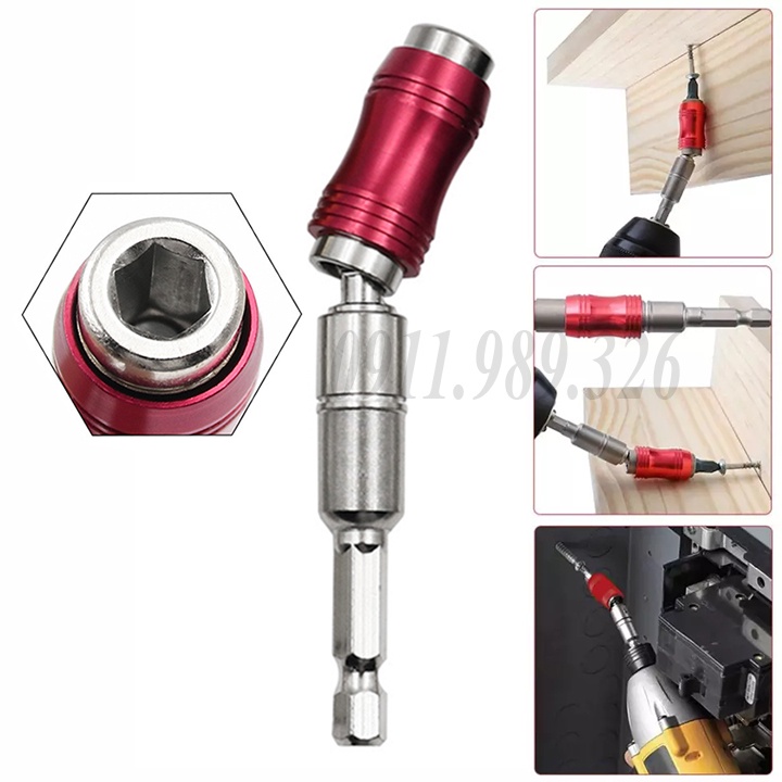 Đầu bắn vít ❤️FREESHIP❤️ đầu chuyển hướng bắt vít xoay 360 độ - đầu nối dài mũi vít chuôi lục giác