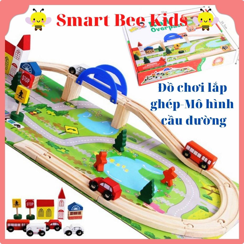 Lắp Ráp Mô Hình Smart Bee Kids Mô Hình Lắp Ráp Giao Thông Cầu Đường Kích Thích Tư Duy Logic Óc Sáng Tạo Ở Trẻ
