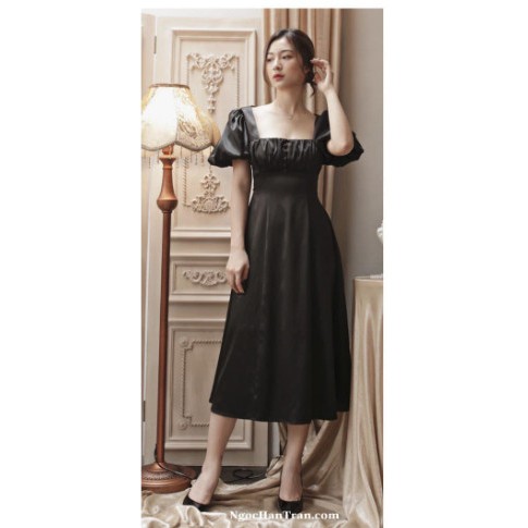 Đầm Váy Nữ Dự Tiệc Đầm Thiết Kế Dáng Xoè Hắc Dáng Xịn Xò Cao Cấp Thời Trang Dành Cho Nữ | BigBuy360 - bigbuy360.vn