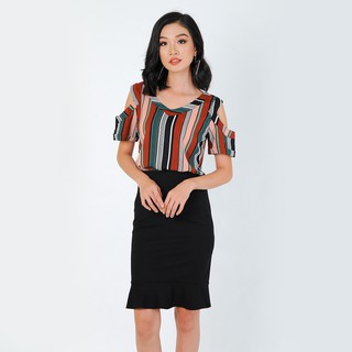 Áo công sở thời trang eden khoét vai - asm016