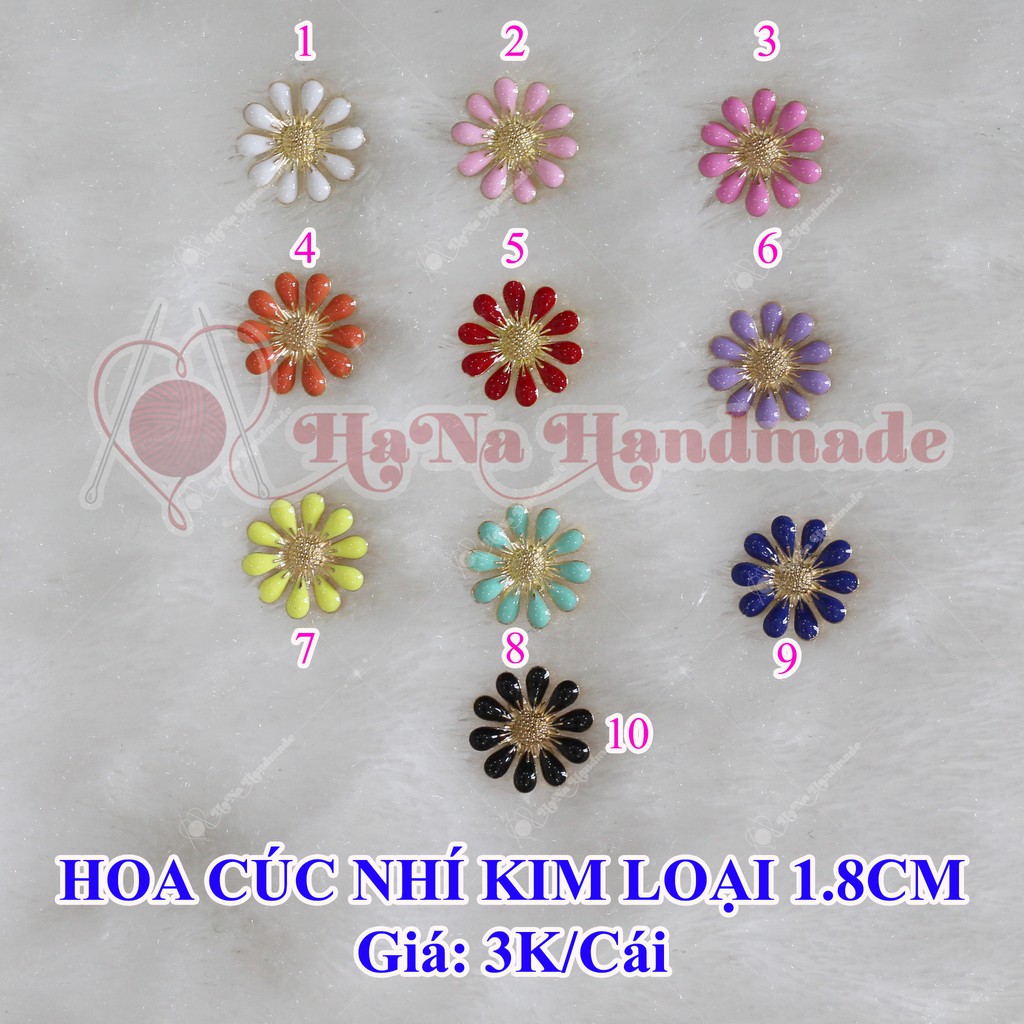 Hoa cúc nhí kim loại 1.8cm (3k/cái)