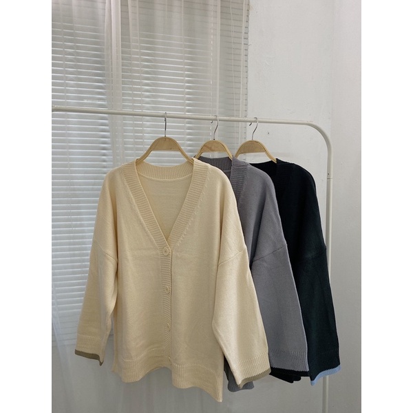Áo Cardigan len trơn viền tay (Ảnh/Video tự chụp) | BigBuy360 - bigbuy360.vn