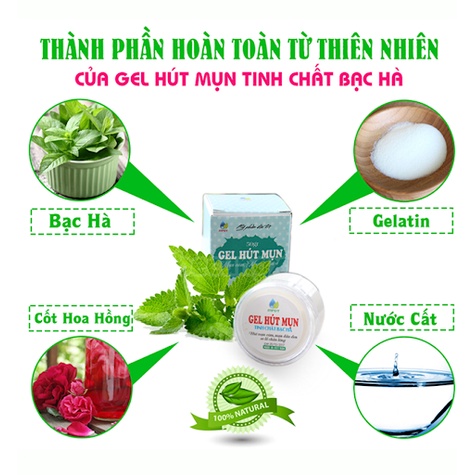 Gel Hút Mụn Bạc Hà,lột mụn cám, mụn đầu đen, da chết, lông tơ, bụi - Trung Đông Pharmacy