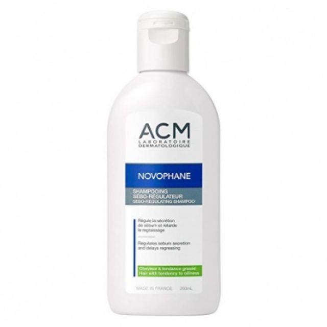 Dầu gội làm sạch nhờn da đầu, ngừa rụng tóc ACM Novophane Sebo-regulating Shampoo