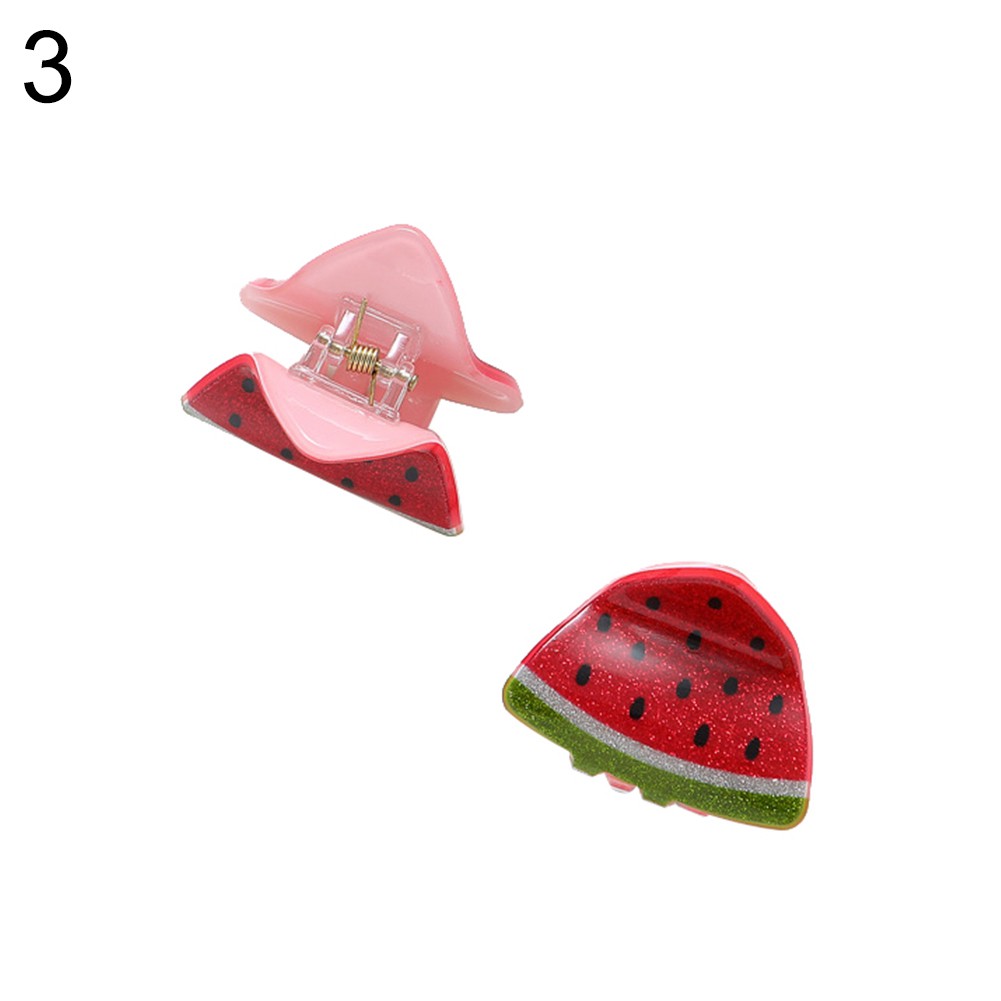 Set 2 Kẹp Tóc Mini Hình Trái Cây Dễ Thương Cho Bé J03