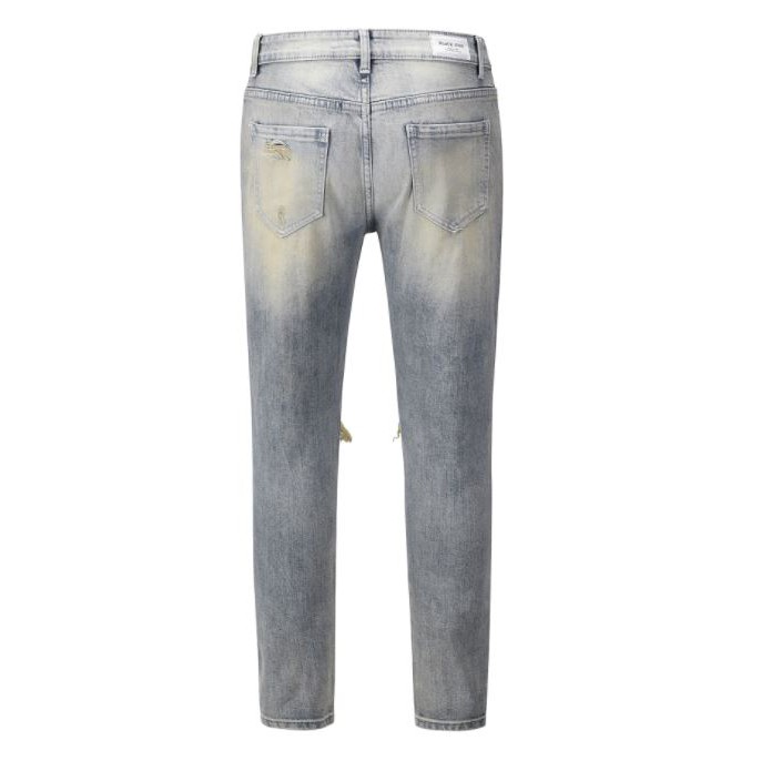 ⚡️[CHỈ 1 NGÀY] - Quần jeans nam rách gối skinny blue, quần bò nam rách gối | BigBuy360 - bigbuy360.vn