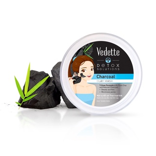 Mặt nạ đất sét Vedette Than Hoạt Tính Charcoal Detox Solutions hủ 145g