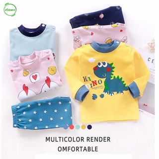 NEW Set Áo Thun Tay Dài + Quần Dài Cho Trẻ Sơ Sinh