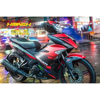 Decal Tem Trùm Xe Exciter 150 Mẫu Ducati Đỏ đen
