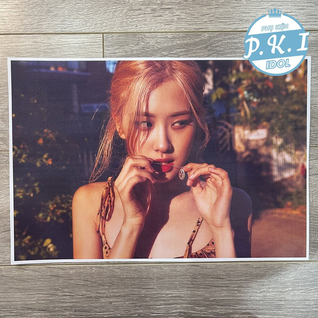 Bộ Sản Phẩm Rose Blackpink Combo Poster Và Card Cứng – QUÀ TẶNG KPOP