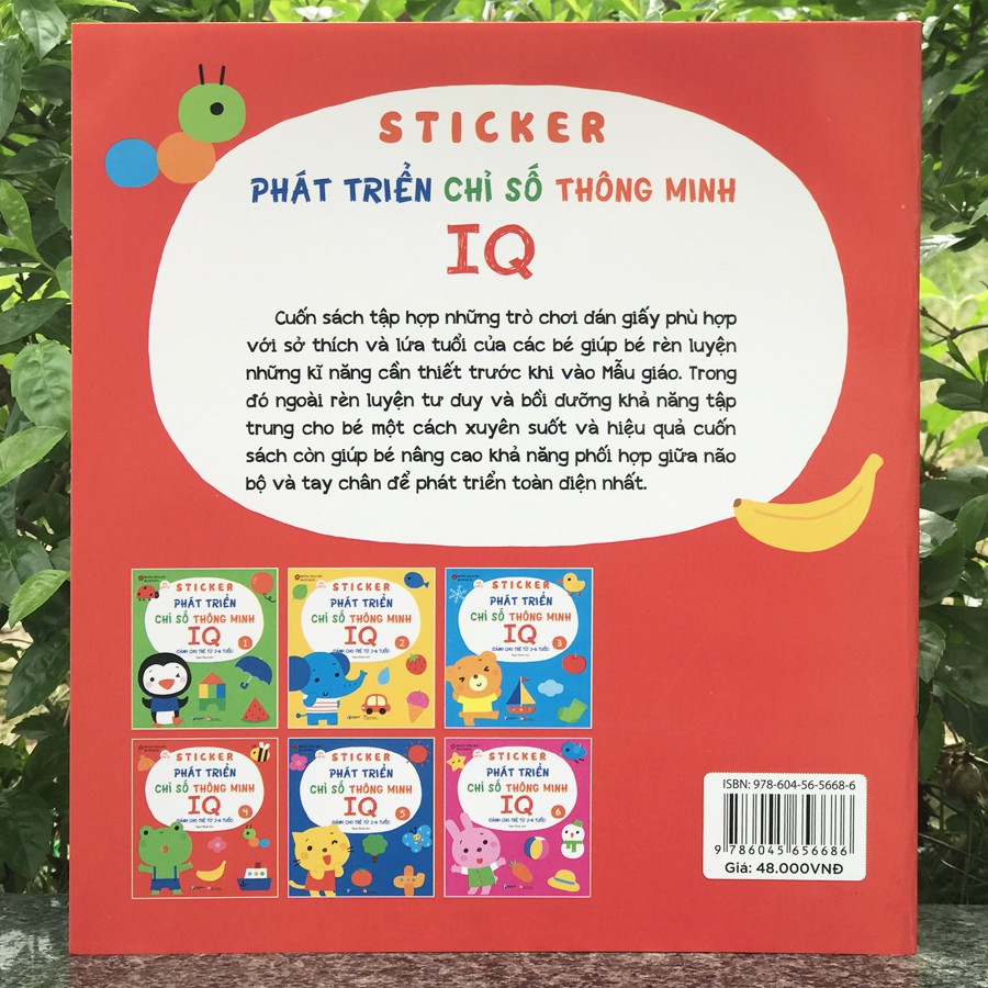 Sách - Sticker Phát triển chỉ số thông minh IQ dành cho trẻ 2-6 tuổi - Tập 4 | BigBuy360 - bigbuy360.vn