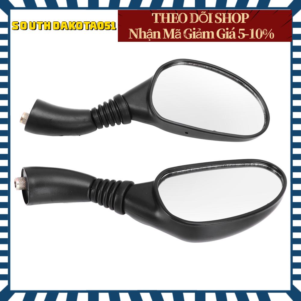 Southdakota051 Ghép cặp Gương phản chiếu phía sau xe máy Thay thế đa năng cho GY6 150cc Mopeds Xe tay ga ATVs