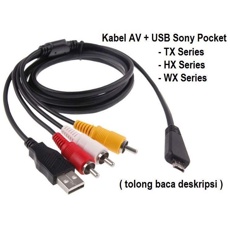 Dây Cáp Dữ Liệu Máy Ảnh Sony Usb + Av U / Tx / Hx / Wx Sony Pocket