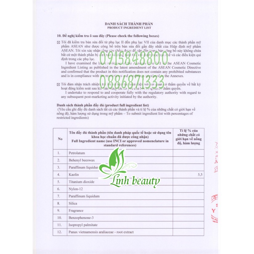 KEM SÂM THORAKAO 7G