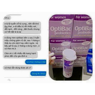 Men vi sinh optibac tím phụ nữ