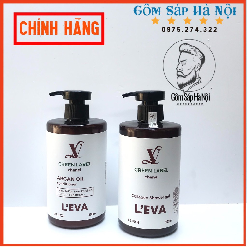 [ Siêu Rẻ ] Bộ Dầu Gội - Xả -Sữa Tắm Colagen Greenlabel Hương Nước Hoa