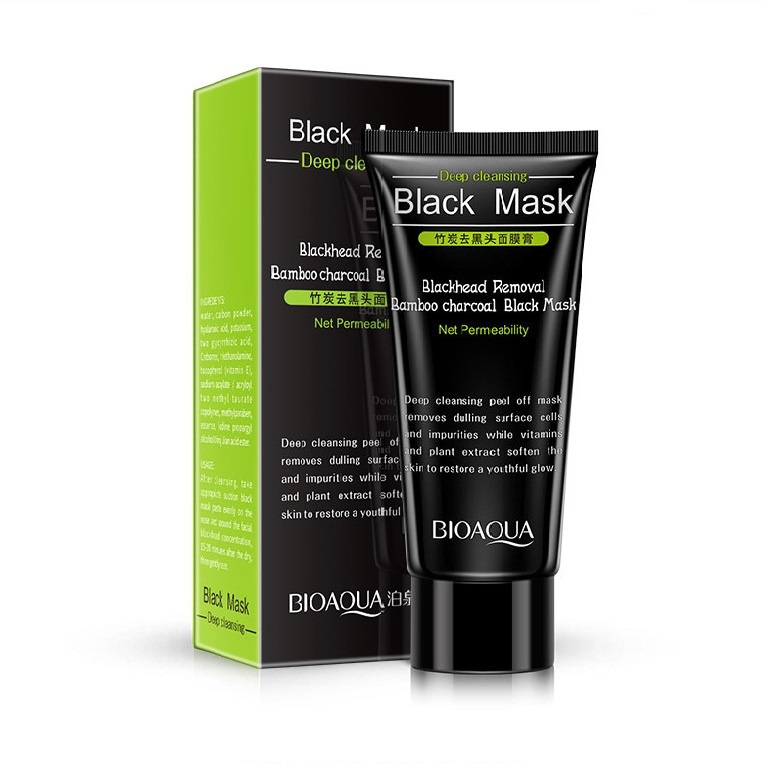 Gel lột mụn than tre Bioaqua Mặt nạ lột mụn đầu đen Kem lột mụn sạch da Luxuka BA06 (60gr)