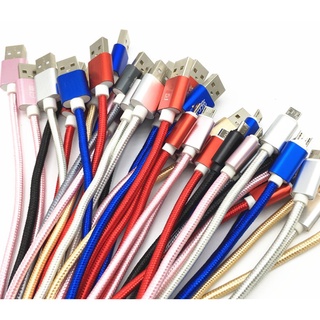 Cáp sạc bọc dù dài 1M, 3M chân sạc Ip, Micro, Type
