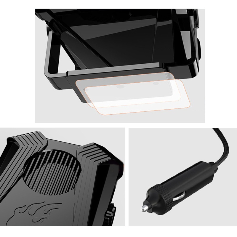 Quạt Thổi Khí Sưởi Ấm 12V Gắn Kính Chắn Gió Xe Hơi