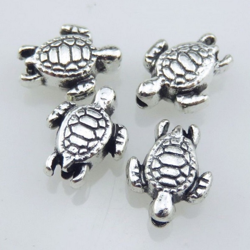 Set 80 Hạt Xâu Chuỗi 9mm Hình Rùa Biển Làm Trang Sức