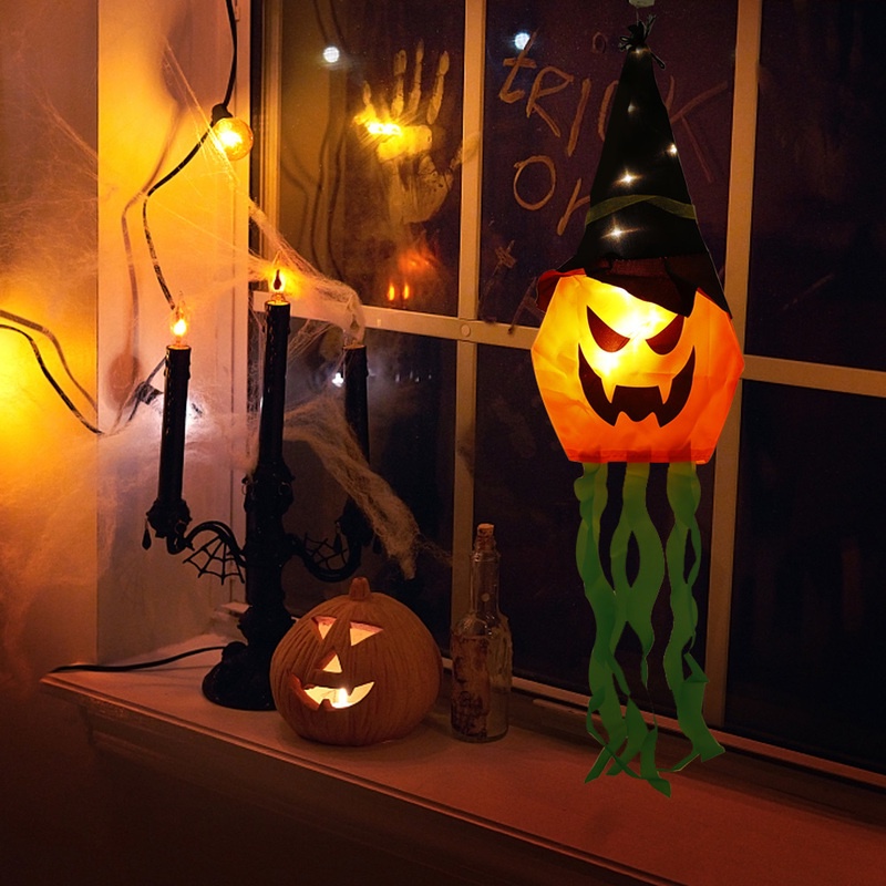 Đèn LED Treo Trang Trí Chống Thấm Nước Hình Ma Bí Ngô Halloween