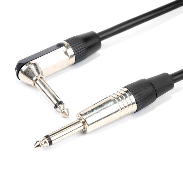 【1.5m/3m/5m/10m】6.35mm Jack To 6.35mm 1/4" Microphone Cable Guitar cord Mono angle head Audio Aux Cable Adapter Jack Audio Cable Double Guitar