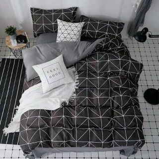 Bộ vỏ chăn ga gối poly cotton ( được chọn mẫu )