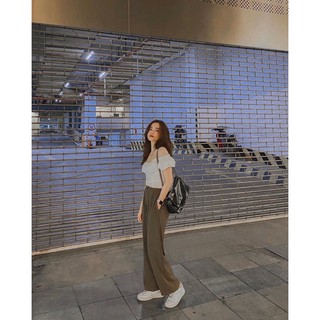 Quần vải chun cạp