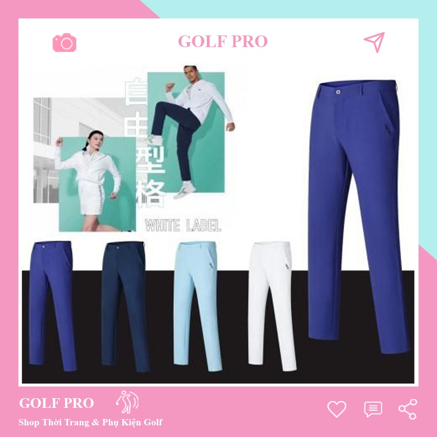 Quần golf nam thể thao chất vải chống nhăn co giãn 4 chiều lên form cực chuẩn QD008