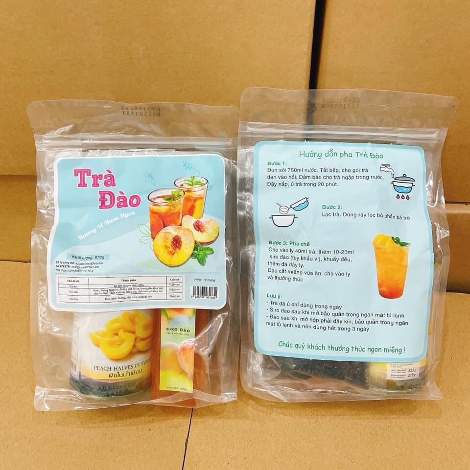Set nguyên liệu pha trà đào 15 ly tặng kèm công thức pha chuẩn Highlands coffee