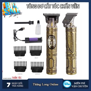 Tông đơ cắt tóc - cạo râu - bấm viền - tông đơ chắn viền sạc điện - tông chấn viền cao cấp kèm pin tháo rời