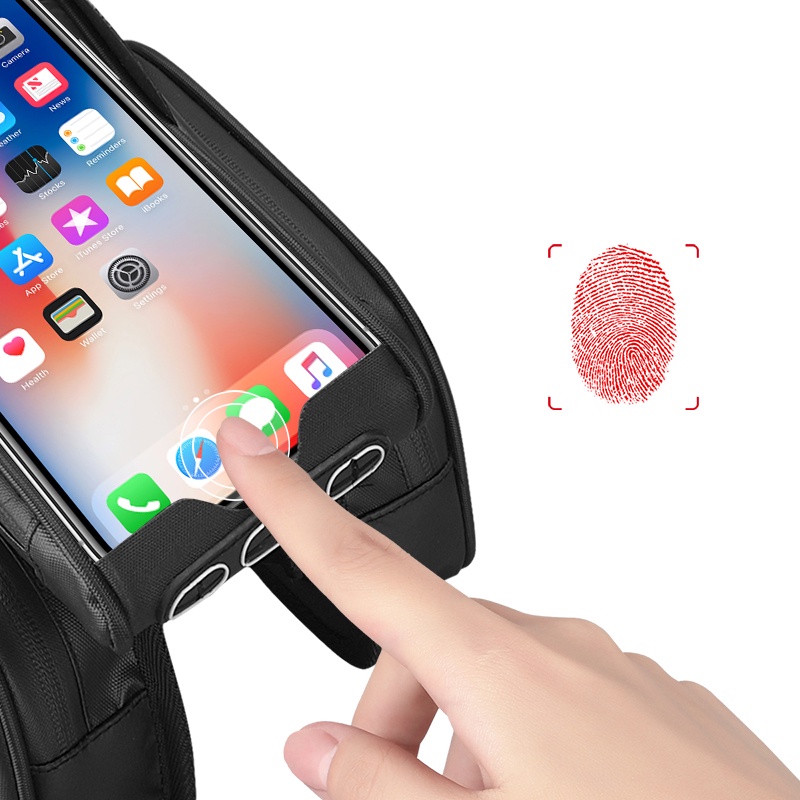 Túi gắn ống ngang tương thích với điện thoại cảm ứng Sahoo Essential Doube Top tube bag with Smart phone Holder