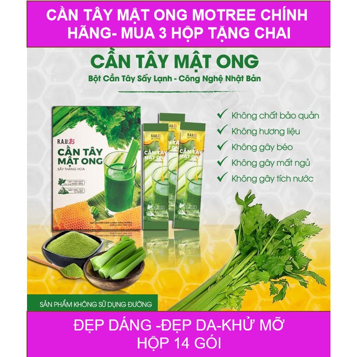 Cần tây Mật Ong Motree 🎁FREESHIP 🎁Bột cần tây Motree giảm cân, giảm béo, dáng đẹp, eo thon, thanh lọc cơ thể